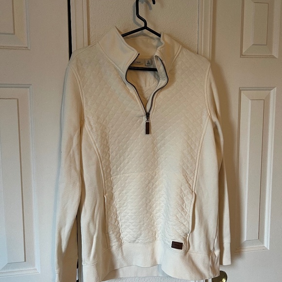 LL Bean quilted quarter zip sweatshirt - Picture 1 of 3